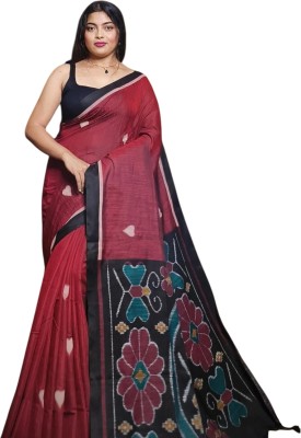 kalpana handloom Printed Handloom Pure Cotton Saree(Multicolor)