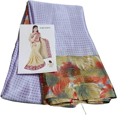 Akshaya Printed Daily Wear Chiffon Saree(Grey)