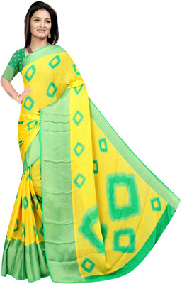 AVM SILK MILLS Printed Daily Wear Chiffon Saree(Multicolor)