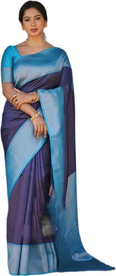GATISHVAM TEXTILE Self Design Banarasi Jacquard Saree(Cream)