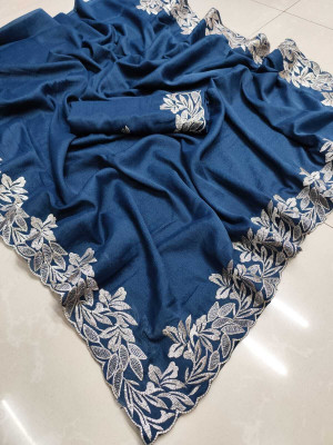 Sareez House Embroidered Bollywood Georgette Saree(Multicolor)