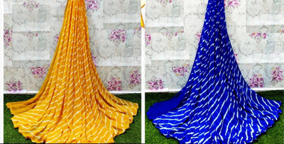 Sitanjali Ombre Bollywood Georgette Saree(Pack of 2, Multicolor)