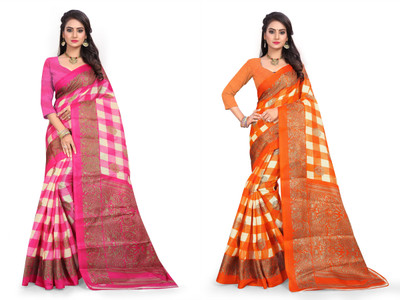SVB Sarees Printed, Self Design Bollywood Art Silk Saree(Multicolor)