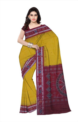 DK FASHION Self Design, Printed Sambalpuri Pure Cotton Saree(Multicolor)