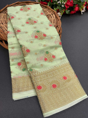 nikchi hub Cotton Silk Printed Blouse Material