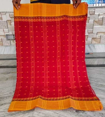 Aishani tant saree ghar Self Design Tant Pure Cotton Saree(Black)