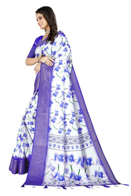 AA ONE ENTERPRISE Self Design Bollywood Cotton Silk Saree(Blue)