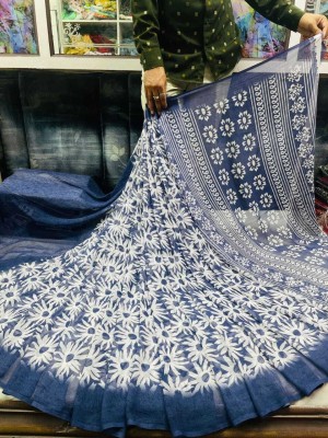 Sitanjali Printed Bollywood Georgette Saree(Blue)