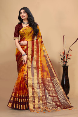 Aarunika SKT Printed Bollywood Art Silk Saree(Maroon)
