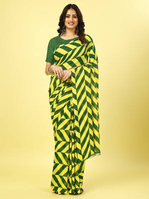 Leelavati Printed Daily Wear Georgette Saree(Multicolor)