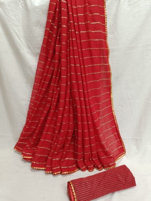 Sareez House Embellished Daily Wear Georgette Saree(Red)