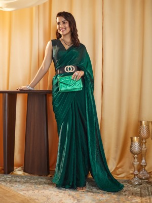 KASEE Self Design Bollywood Viscose Rayon Saree(Green)