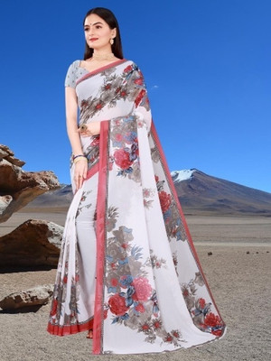 Suali Digital Print Bollywood Georgette Saree(Multicolor)