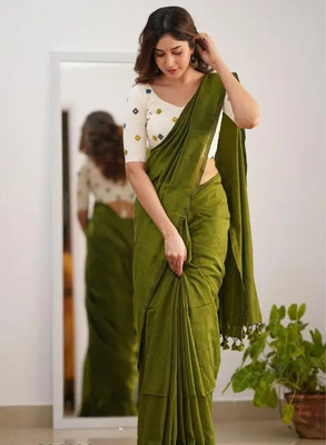 Maku Solid/Plain Tant Pure Cotton Saree(Maroon)