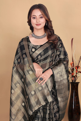 Aarunika SBT Printed Bollywood Organza Saree(Cream)