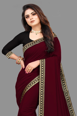 Sangath Embroidered Bollywood Georgette Saree(Maroon)