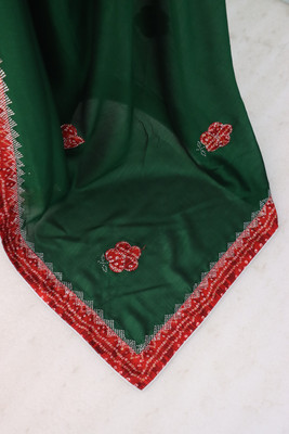 ZOYAL ENTERPRISE Embroidered Bollywood Silk Blend Saree(Green)