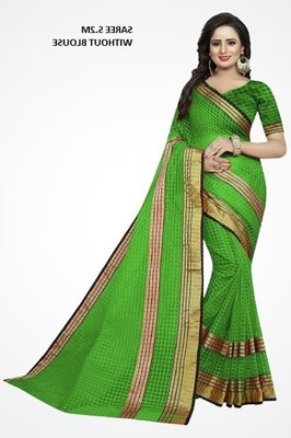 Saadhvi Digital Print Banarasi Georgette Saree(Light Green)
