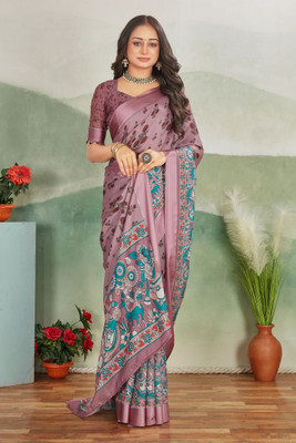 PremVastra Printed Bollywood Viscose Rayon Saree(Multicolor)