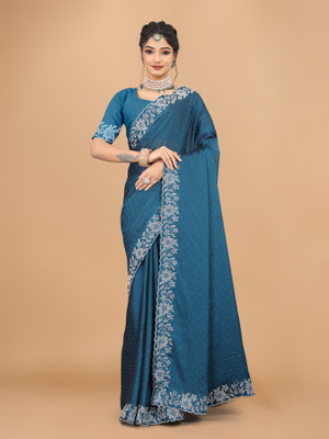Tejal Creation Self Design Bollywood Chiffon Saree(Beige)