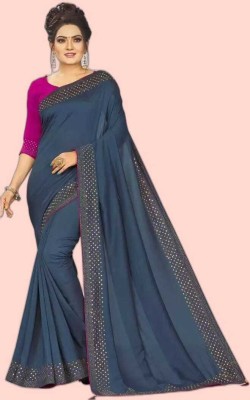 Juhi Collection Embroidered Bollywood Georgette Saree(Grey)