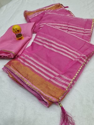 Arpita Fashion Self Design Bollywood Cotton Blend Saree(Pink)