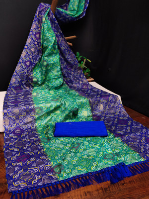 Kanooda Prints Woven Kota Doria Net Saree(Multicolor)