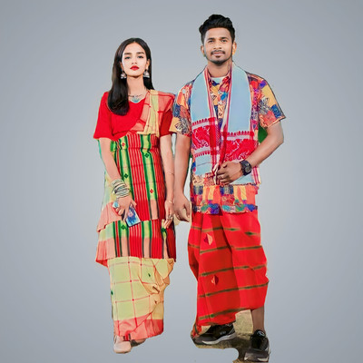 Prithvi Animal Print Handloom Tussar Silk Saree(Multicolor)