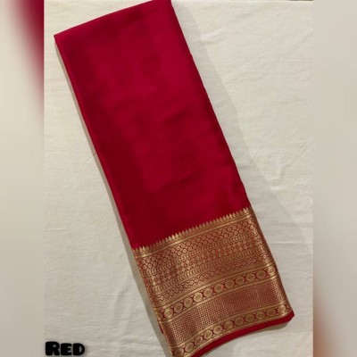 BASANTI Self Design Daily Wear Organza Saree(Red)