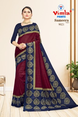 Vimla Printed Daily Wear Art Silk Saree(Maroon)