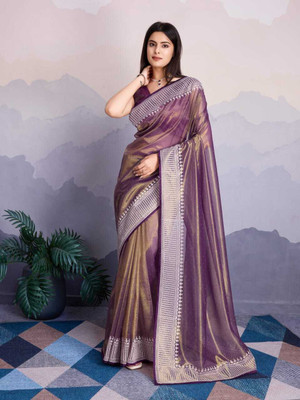 ANKAREEDA FASHION Embroidered Bollywood Net Saree(Multicolor)