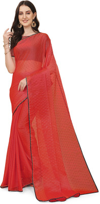 Indian Fashionista Printed Daily Wear Tussar Silk Saree(Red)