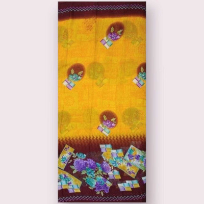 anshritz Printed Bollywood Georgette Saree(Multicolor)