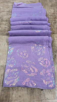 Apnisha Embroidered Bollywood Georgette Saree(Purple)
