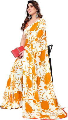 VJ FASHION Self Design Bollywood Georgette Saree(Multicolor)