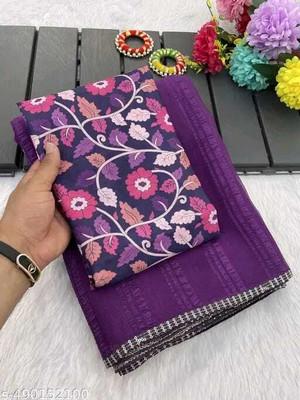 Dhanlaxmi CreationLLP Woven Manipuri Chiffon Saree(Purple)