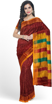 Samvita Woven Ilkal Cotton Silk Saree(Maroon)
