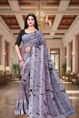 HouseOfCommon Ombre Bollywood Georgette Saree(Grey)