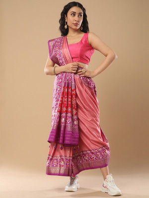 Divastri Woven Daily Wear Art Silk Saree(Purple)