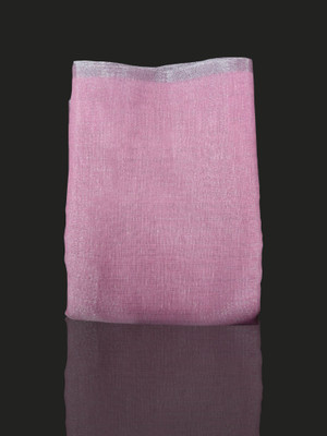 NISA silk creation Self Design Kota Doria Cotton Linen Saree(Pink)