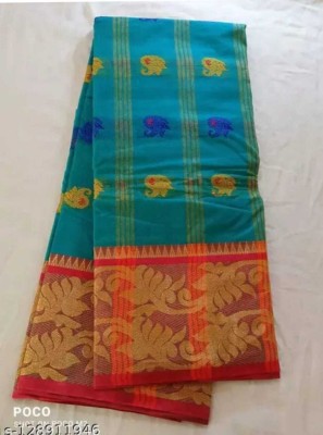 RAJESH SHAREE HOUSE Woven Handloom Cotton Jute Saree(Multicolor)