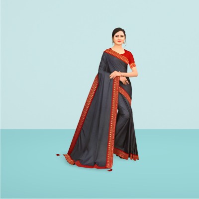 Shilpa Fashion Woven Kanjivaram Silk Blend Saree(Black)