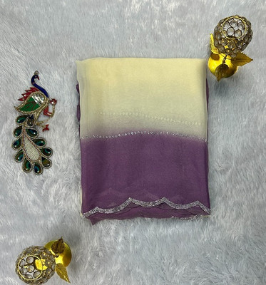 Beautiful Collection Printed Daily Wear Pure Silk Saree(Purple)