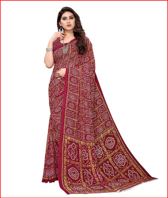 rahmansdbd Self Design Bollywood Georgette Saree(Maroon)