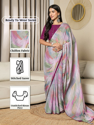 Sareemall Printed Daily Wear Chiffon Saree(Multicolor)