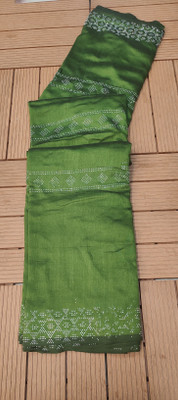 Sanwariya Silks Solid/Plain Bollywood Silk Blend Saree(Light Green)