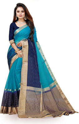 Adiyogi Enterprise Embellished Bollywood Organza Saree(Multicolor)