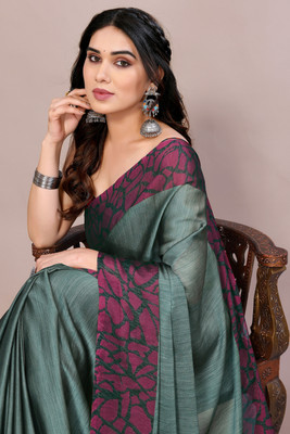 MIRCHI FASHION Printed, Geometric Print Daily Wear Chiffon, Georgette Saree(Multicolor)