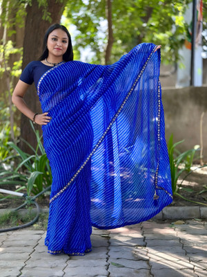 SIFAH FASHION Self Design Bollywood Georgette Saree(Multicolor)
