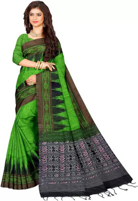 ADDRIKA SAREE GHOR Self Design Tant Pure Cotton Saree(Light Green)